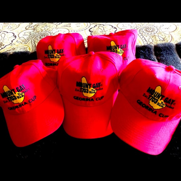 Mount Gay Rum Red Cap Buy 1 Get 1 FREE Brand New Unisex Rare Hat Regatta Event - Picture 3 of 6